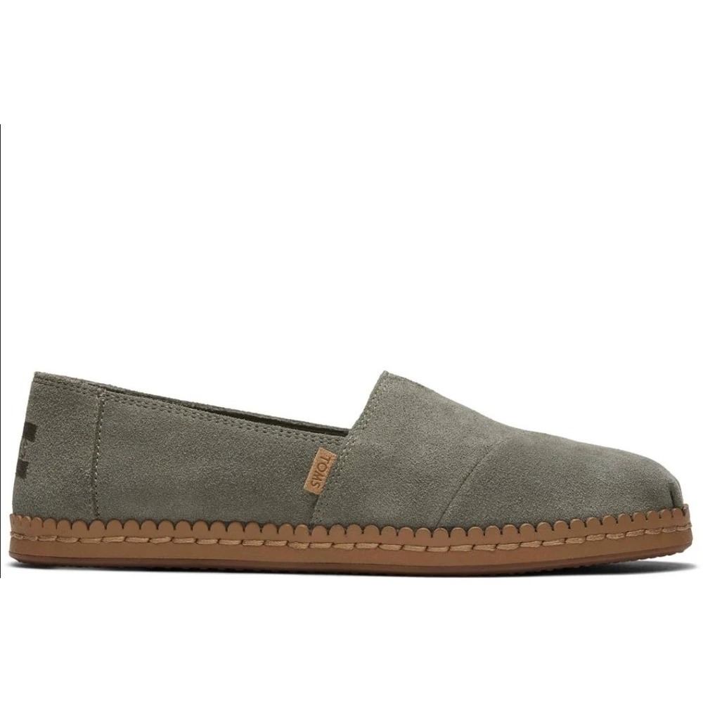 Toms - Womens Alpargata Leather Wrap Shoes